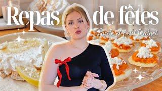 IDÉES REPAS FÊTES 2024 PETIT BUDGET ️| Recettes faciles et pas cher • Menu de Noël