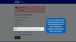 How to log in to your NHS account