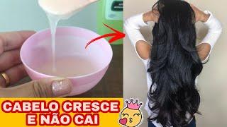 O CABELO CRESCE COMO LOUCO E NÃO CAI/ SÓ 2 INGREDIENTES