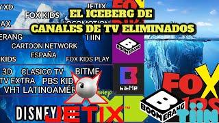 El iceberg de los canales de TV eliminados