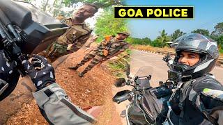 Goa Border Pe Police Walo Ne Pura Bag Khulwa Diya  Kadak Checking