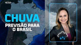 19/03/2025 - Previsão do tempo Brasil - Chuva 10 dias | METSUL