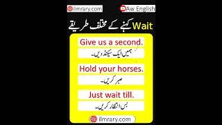 Different Ways to Say WAIT in English | @AWEnglish