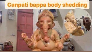 Ganpati Bappa body shedding @TejasParmar #tejasparmar #ganpatibappa #making