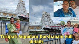 Tirupati Supadam Darshanam Full details ||Tirupati  vlog ||