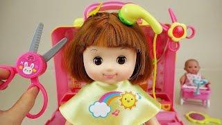 Baby Doll hair shop play set toys