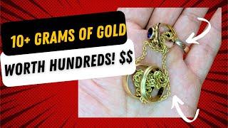 Opening a box of vintage jewelry and collectibles! Estate sale finds galore!