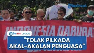 Demo di Gedung MK soal RUU Pilkada, Aktivis 98 Serukan Penurunan Jokowi dan Selamatkan Demokrasi