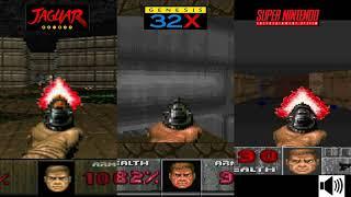 DOOM 32X vs JAGUAR Vs SNES Console VS Console