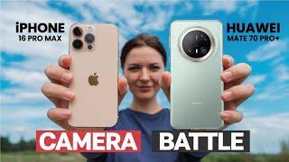 Huawei Mate 70 Pro+ vs iPhone 16 Pro Max Camera Test Comparison