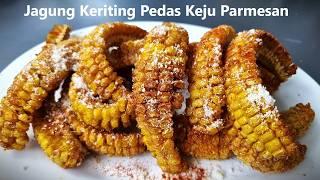 Jagung Keriting Pedas Keju Parmasan - spicy corn ribs recipe - jajanan cafe yang viral