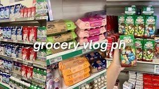 GROCERY VLOG PH  realistic grocery shopping, monthly essentials, life in MNL, asmr grocery with me