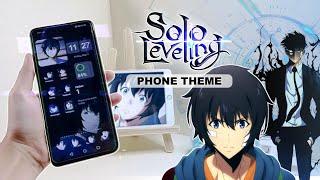  how to make an anime theme on phone - solo leveling theme (all icons customized with widgets)