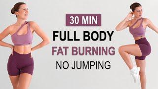 30 MIN Fat Burning Full Body - No Jumping Workout | Sweaty HIIT - Full Body Sculpt | No Repeat