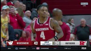 Highlights at Rutgers || Wisconsin Basketball || Jan. 6, 2025