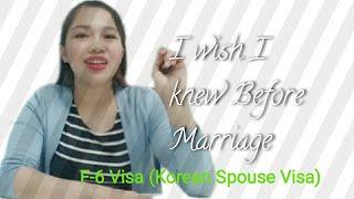 F-6 Visa(Korean Spouse Visa)WHAT YOU SHOULD KNOW BEFORE MARRYING a KOREAN