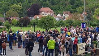 Historische Brücke in Gefahr - Bürger von Gamburg protestieren