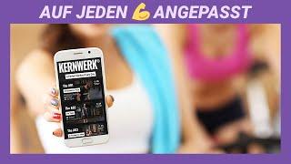 KERNWERK Fitness App - Auf jeden einzelnen Muskel angepasst