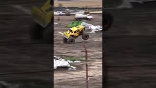 Dirt Crew Dozer Monster Truck Huge Air! #monstertruck #shorts