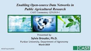 Enabling Open-source Data Networks in Public Agricultural Research