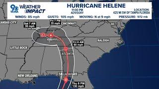 Helene could be a major category 4 hurricane at landfall