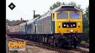 THE RETRO EXPRESS: Brush 47 727 & Peak 45 041@ Wansford NVR, 7/9/24 #diesel #railway #preserved