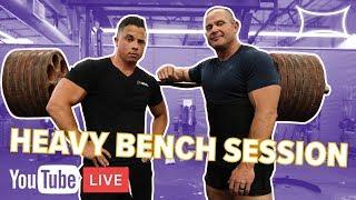 Mark Bell & Nick Wright Heavy Bench Session at The Super Training Gym Live!