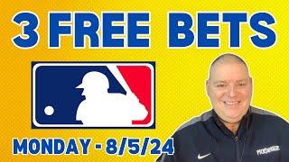 Monday 3 Free Picks & Betting Predictions - 8/5/24 l Picks & Parlays l #mlbbets