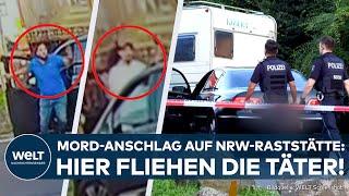 BAD HONNEF: Couple stabbed at A3 rest stop! Dashcam records perpetrator - manhunt underway!