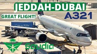 Saudi Arabian Airlines | Jeddah-Dubai | Airbus A321N | Saudi airlines Economy class | Trip Report