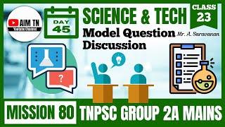 ‍Science | Class - 23 | Model Question Discussion | Mr.A.Saravanan