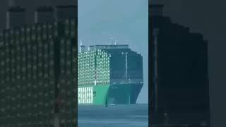 An Evergreen vessel,fully loaded,stands as a testament to the beastly prowess of container shipping