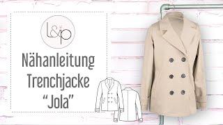 Nähanleitung Trenchjacke Jola - eine klassische, doppelreihige Jacke mit Revers nähen