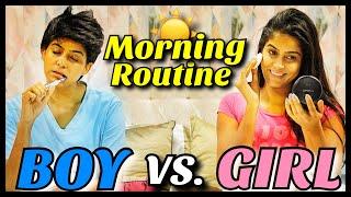 Boys VS. Girls : Morning Routine | Anisha Dixit | Rickshawali