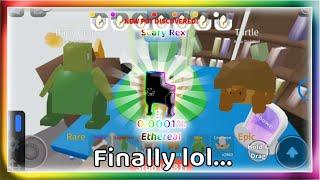 Unboxing Simulator | OMG!  I HATCH **ETHEREAL SCARY REX** On Camera! (1 In 1 Million!)