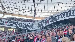 Vor dem Spiel 5/6 in der BayArena Leverkusen - VfB Stuttgart 12.November 2022 Samstag VfB Gästeblock