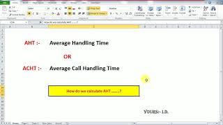 How to Calculate AHT (In English) | WFM |