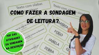 COMO FAZER A SONDAGEM DE LEITURA?