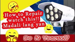 DIY How to fix Solar Motion Sensor Street Light Camera | #Panalo to