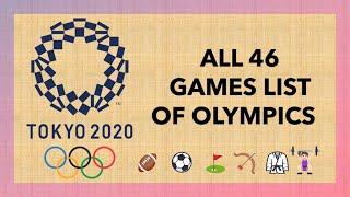 All games list of Tokyo Olympics | Tokyo, Japan