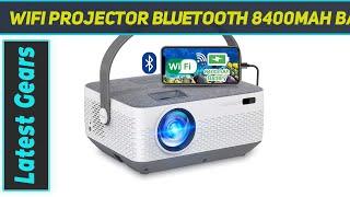 WiFi Projector Bluetooth 8400mAh Battery AZ Review