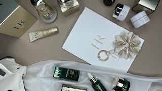 Helena Rubinstein skincare products meditative unpacking