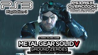 PS3 RSX OVERCLOCK | Stock VS 700/850 | Metal Gear Solid V : Ground Zeroes | Framerate test