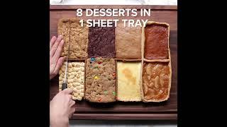 8 Desserts in 1 Sheet Tray #Shorts