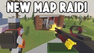 Raiding a Team of 3 on the NEW MAP! | Unturned France Base Raid