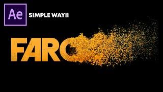 After Effects Tutorial: Particles Logo & Text Animation | Simple Way