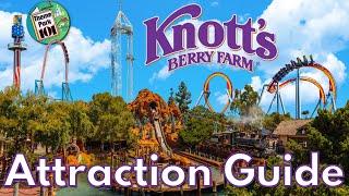 Knott's Berry Farm ATTRACTION GUIDE - 2025 - ALL SHOWS & RIDES - Buena Park, California