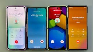 Incoming Call Samsung Galaxy Z Flip 5 + Samsung Galaxy Note 20 + Samsung Galaxy Z Flip 3 + LG Wing