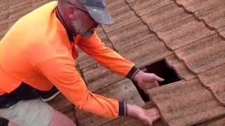 How to replace roof-tile, how to replace broken roof tile