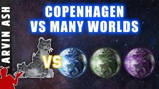 Copenhagen vs Many Worlds Interpretation of Quantum Mechanics - Explained simply